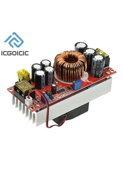 ICGOICIC 1800W 1800W 40A DC-DC Boost Converter Step Up Power Supply Module 10-60V To 12-90V Adjustable Voltag