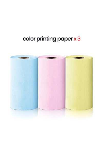 choice2 3 لفات ورق ملون ورق طباعة مناسب للطابعات الجيبية سؤال خاطئ للطلاب ورق حراري