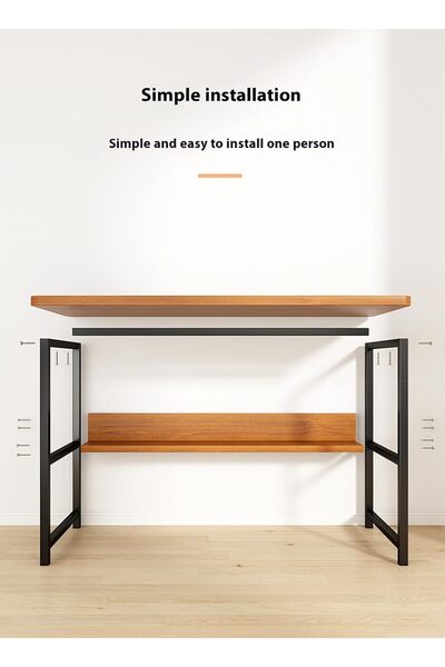 sharpdo Sharpe Duo Modern Simple Computer Desk, Easy to Clean, Suitable for Gaming Room, Bedroom, and Office