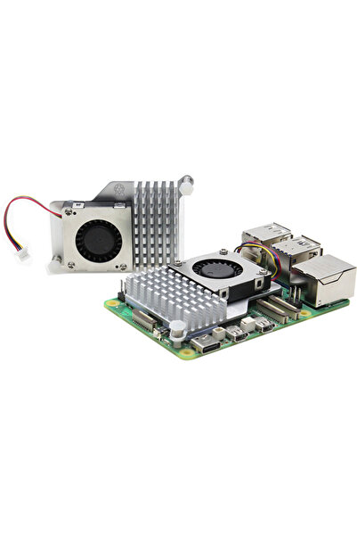 Choice مبرد معدني رسمي مزود بمروحة ومشتت حراري نشط لجهاز Raspberry Pi 5