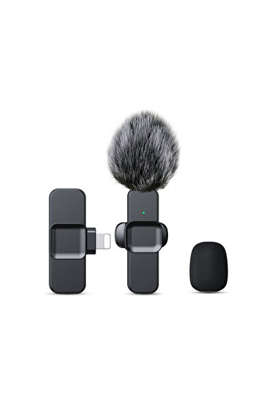 Choice 1MIC لـ iPhone6-14 SNZIYAG K10 ميكروفون لافالير لاسلكي محمول لتسجيل الصوت والفيديو ميكروفون صغير