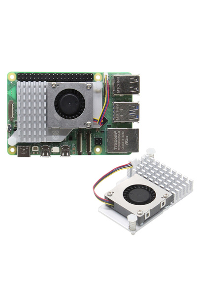 Choice مبرد معدني رسمي مزود بمروحة ومشتت حراري نشط لجهاز Raspberry Pi 5