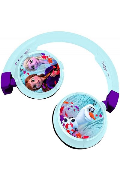 LEXIBOOK Wireless Foldable Headphones 2 in 1, Kids Safe Volume, Frozen