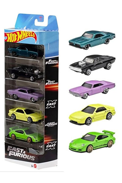 HOT WHEELS Fast & Furious Temalı Beşli Araba Seti (2025) Hızlı ve Öfkeli