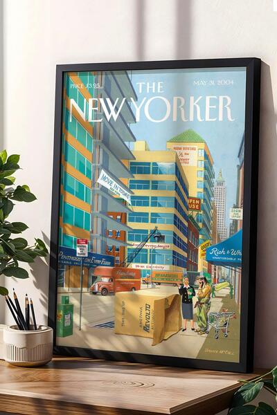 Saturn The New Yorker Framed Painting May 31 2004