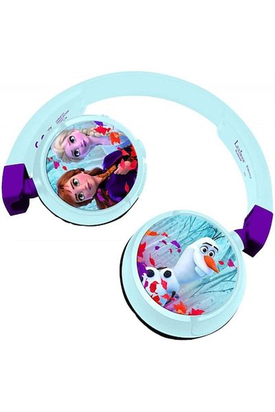 LEXIBOOK Wireless Foldable Headphones 2 in 1, Kids Safe Volume, Frozen