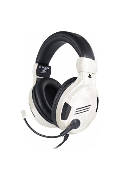 Bigben Căști stereo de gaming licențiate pentru Sony Playstation, PC, mufă jack 3.5mm, cablu 1.2m, alb