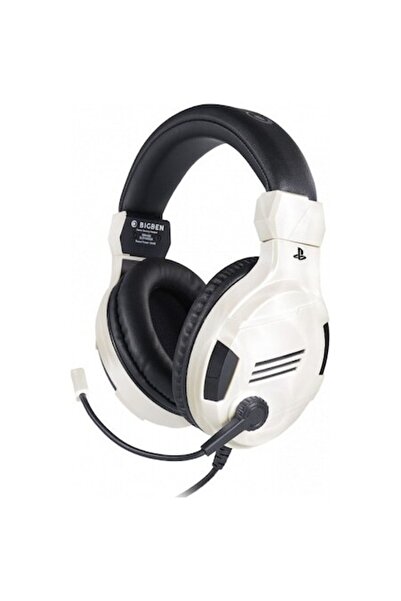 Bigben Căști stereo de gaming licențiate pentru Sony Playstation, PC, mufă jack 3.5mm, cablu 1.2m, alb