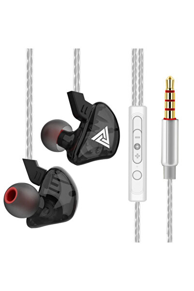 Choice سماعة أذن سلكية QKZ CK5 Black QKZ AK3 FiLe مزودة بميكروفون ومراقب موسي...