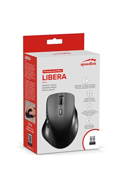 Speedlink Επαναφορτιζόμενο & Ασύρματο Ποντίκι Libera Bluetooth Μαύρο
