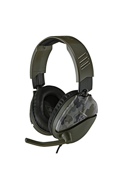 Turtle Beach Căști de gaming Recon 70, multiplatformă, mufă jack de 3,5 mm, verde camuflat