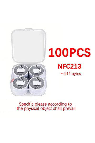 Choice 100pcs-box 100pcs/box] nfc sticker tag, NFC tag, usable phone, ISO144443A, 13.56MHz, Ntag213 114 byt