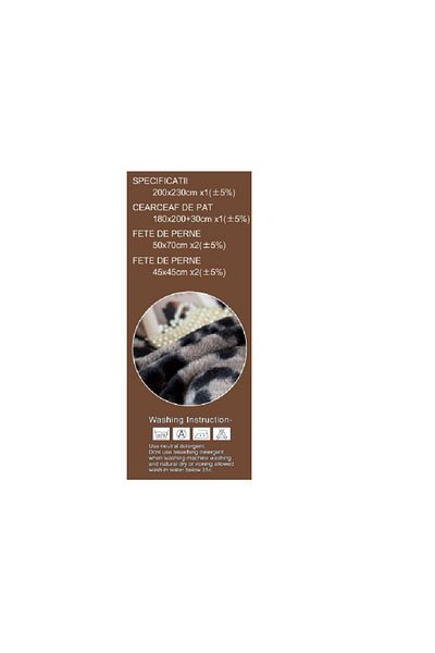 OEM Cocolino fluffy bed linen for double bed, made of plush microfiber, with elastic 160-180x200 cm