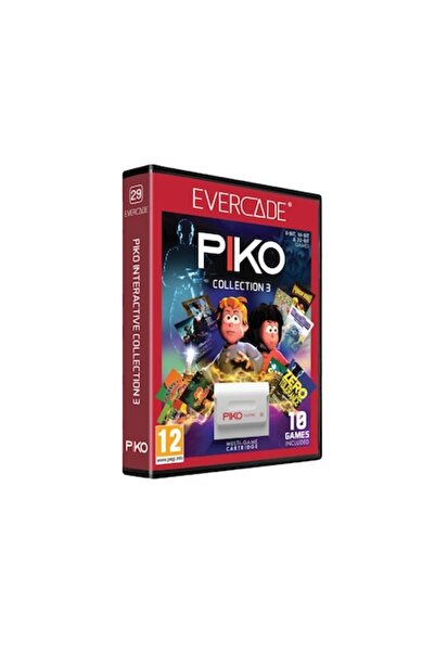 EVERCADE Cartuș multi-joc, #29, PIKO Interactive Collection 3, 10 în 1, Retro