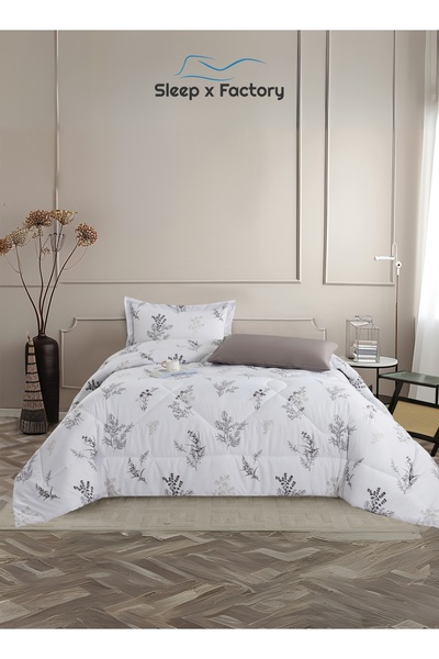 Sleep x Factory Rest Dose 4-Piece Comforter Set – Soft Polyester Fabric & Filling – Size 240×180 cm