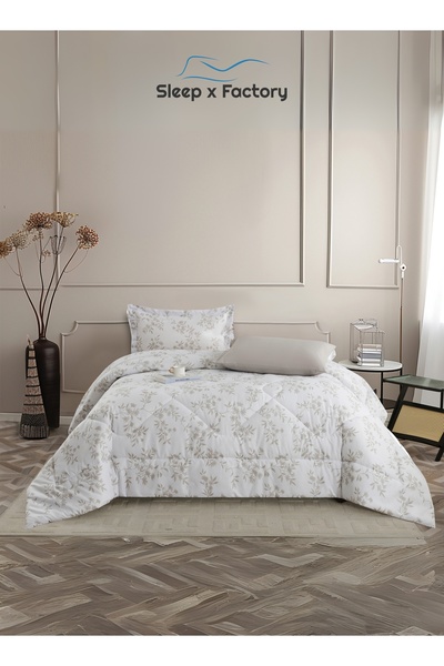 Sleep x Factory Rest Dose 4-Piece Comforter Set – Soft Polyester Fabric & Filling – Size 240×180 cm