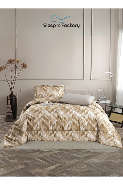Sleep x Factory Rest Dose 4-Piece Comforter Set – Soft Polyester Fabric & Filling – Size 240×180 cm