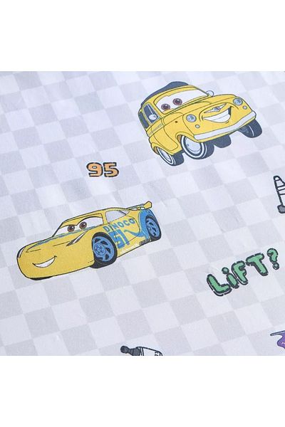 Home Box Cars Radiator Springs Twin Fitted Sheet - 120x200+25 cm