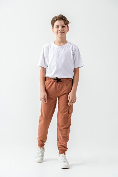 Mışıl Kids Pantaloni de sport pentru băieți cu buzunare pentru transport