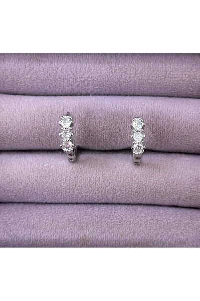 BY YASİN TOPÇU Three Stone Elegant Earrings