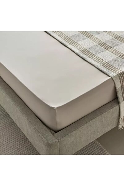 Home Box Purely-percale 300TC Double Fitted Sheet - 140x200+40 cm