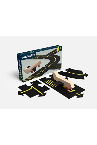 waytoplay - المدرج - 9 قطع (1 طائرة + 8 طرق)