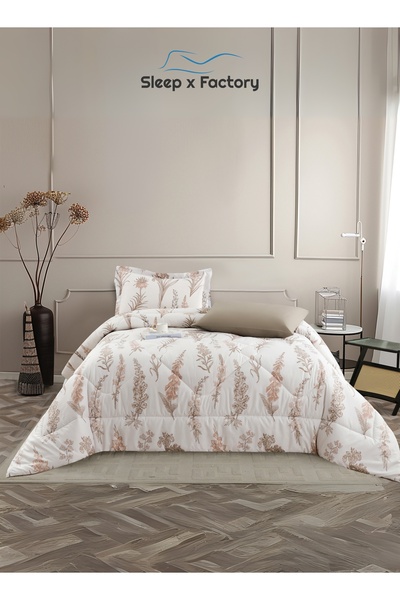 Sleep x Factory Rest Dose 4-Piece Comforter Set – Soft Polyester Fabric & Filling – Size 240×180 cm