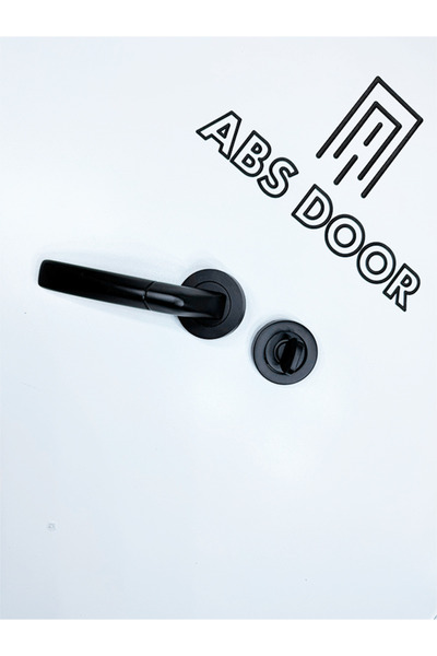abs door ABSDOOR Çelik Kapı ve İç Oda Kapısına Uyumlu Kapı Kolu WC Mandallı (...