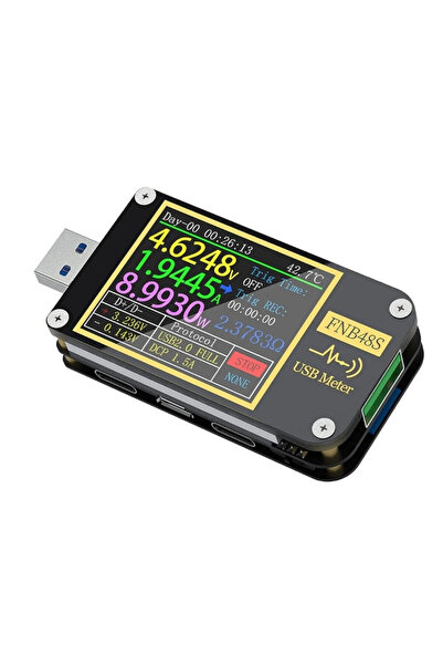 FNIRSI FNB48S Bluetooth USB Test Cihazı - Voltaj ve Akım Ölçer