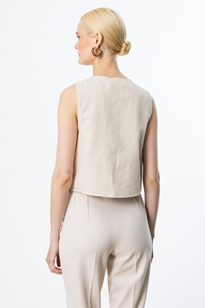 ON Βαμβακερό γιλέκο με κεντημένες χάντρες