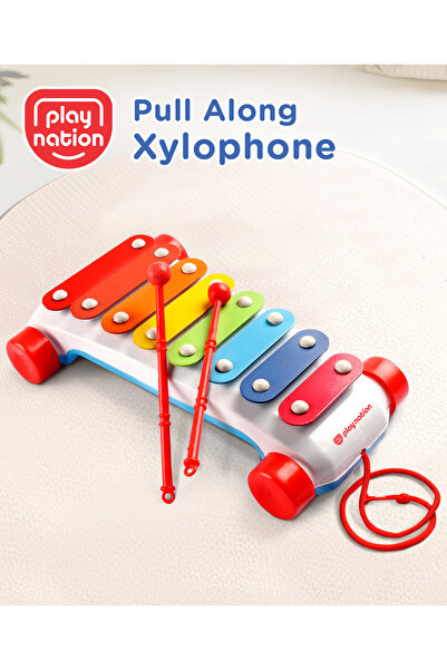 PlayNation إكسيليفون سحب من بلاي نيشن، نابض بالحياة، 3 سنوات فأكثر، متعدد الأ...