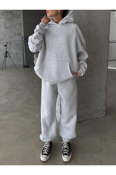 OYKUWEAR OW Karmelanj Oversize Yüksek Bel Jogger