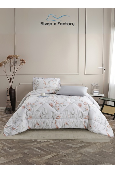Sleep x Factory Rest Dose 4-Piece Comforter Set – Soft Polyester Fabric & Filling – Size 240×180 cm