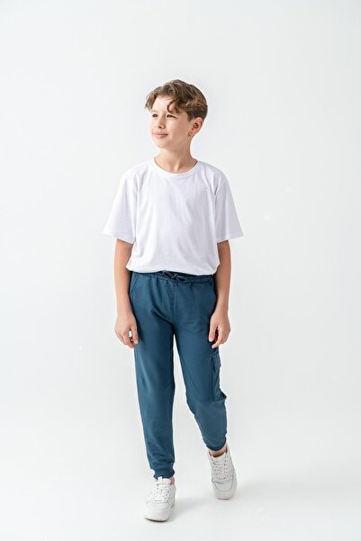 Mışıl Kids Pantaloni de sport pentru băieți cu buzunare pentru transport