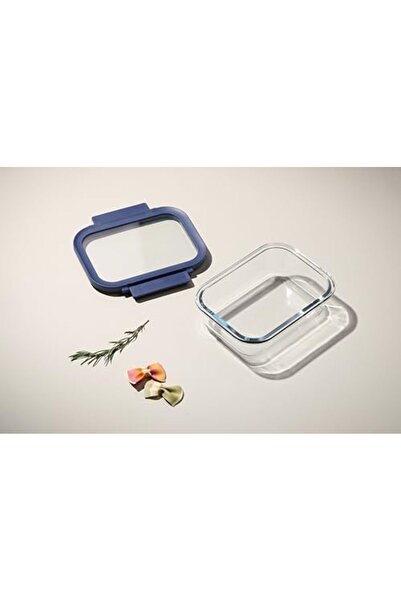 NEOFLAM Comodo Rectangular Glass Food Container with Lid, 1 Liter Capacity