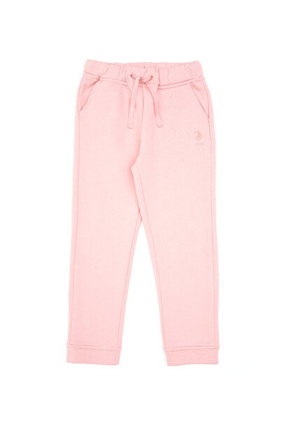 U.S. Polo Assn. Kız Çocuk Toz Pembe Şardonlu Jogger Eşofman Altı 50314472-VR050