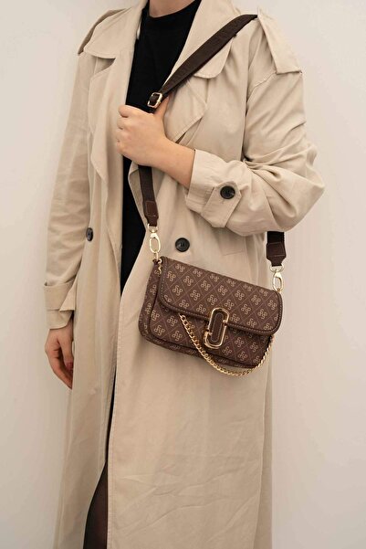 Silver Polo Geantă de umăr maro SP1171 pentru femei