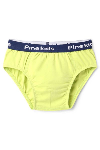 Pine kids Cotton Elastane Knit Briefs Pack of 3 - Assorted