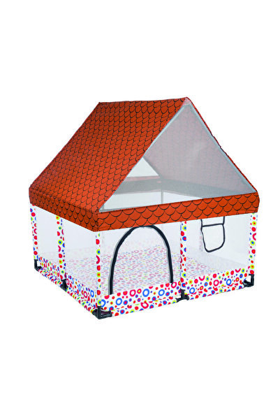 liabebek KARE OYUN EVİ VE OYUN ALANI 120X120 SADE ÇOK RENKLİ