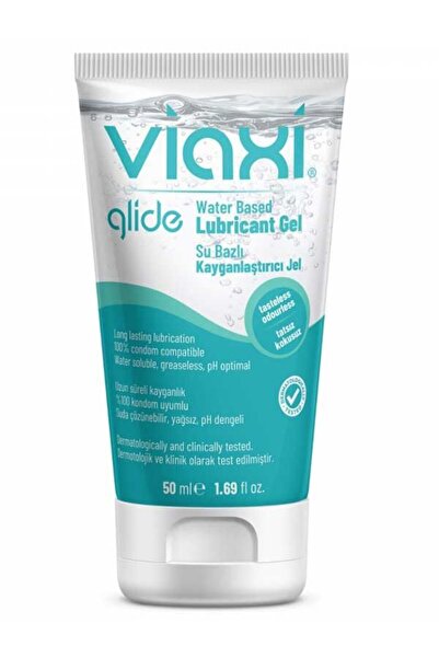 Viaxi Glide 50 ml | Su Bazlı Kayganlaştırıcı Jel, Kompakt, Cilt Dostu & Partnerli Kullanıma Uygun