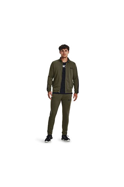 Under Armour Ua Rival Knit Track Suit Men's Casual Tracksuit Set 1357139-390Khaki