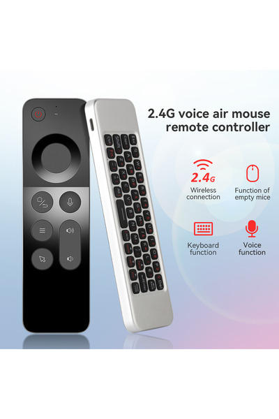 Generic W3 4-in-1 Air Mouse Remote – Wireless Keyboard, Mouse & Infrared Control for Smart TVs