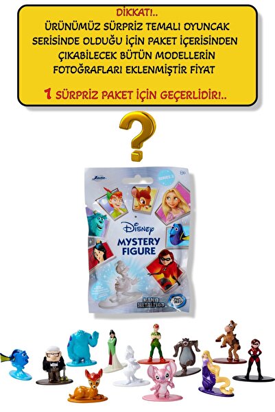 TOYFEST Disney Mystery Sürpriz Paket Figür - 4 CM 1 ADET Sürpriz Koleksiyonlu...