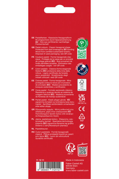 Faber Castell Faber-Castell 10-color pastel colored pencils