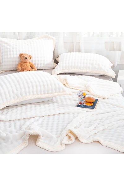 CHIRASO CHIRASO Blanket Set, soft and fluffy, made of plush microfiber, 200x230 cm and 2 Pillowcases 52x78 cm