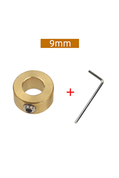 Choice12 أدوات مثقاب 9 مم (3-12 مم) - حلقات تحديد عمق نحاسية مع مفتاح سداسي ل...