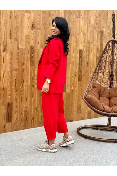 RAMONA BADESCU EXCLUSIVE Two-Piece Suit with Jacket and Casual Pants
