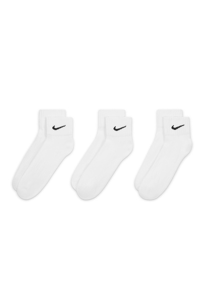 Nike 3 Pack Cush Quarter Length Socks - White