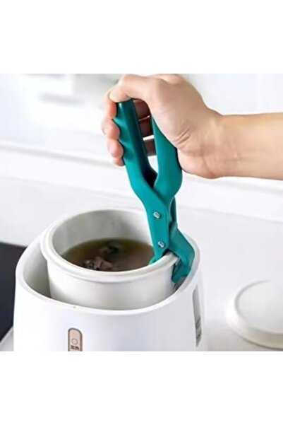 BLUE CORAL مشبك سيليكون مضاد للحروق للمطبخ حامل أطباق وأواني وأطباق مضاد للحروق مشبك رفع مضاد للحرارة