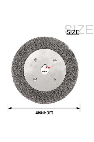 Choice 150x16mm 75/100/125/150mm Steel Wire Brush 0.15mm Wire Wheel Brush Rou...